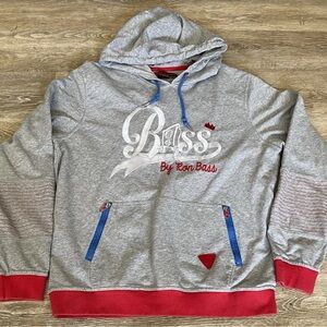 Bass by Ron Bass Sweatshirt XL Grey Hoodie